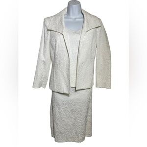 NWT Kasper suit size 10 petite white three-piece skirt suit PERFECT 🩷🩷